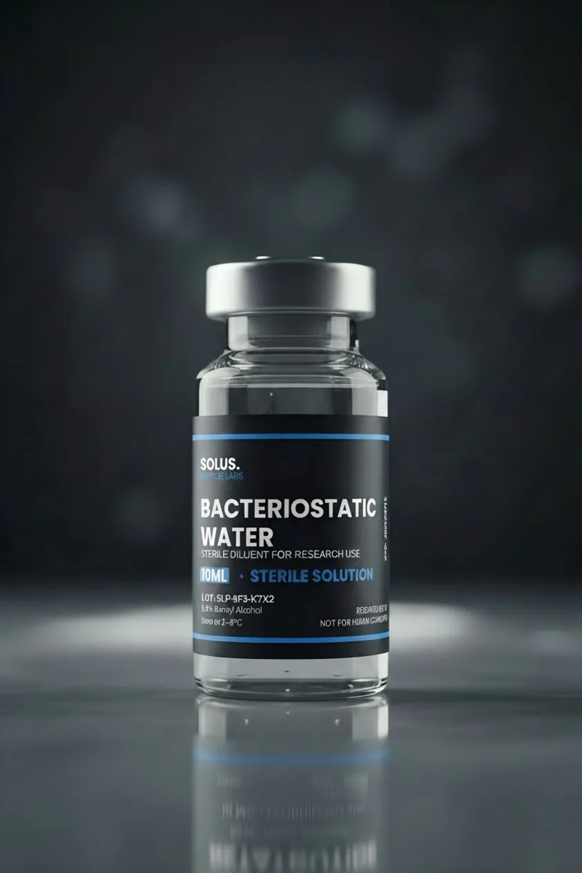 Bacteriostatic Water 10mL research peptide — buy in Canada from Solus Peptide Labs